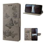 Custodia per cellulare in pelle flip orizzontale goffrata farfalla, For Motorola Moto G52, For Sony Xperia 10 IV, For Samsung Galaxy M53 5G