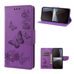 Custodia per cellulare in pelle flip orizzontale goffrata farfalla, For Motorola Moto G52, For Sony Xperia 10 IV, For Samsung Galaxy M53 5G
