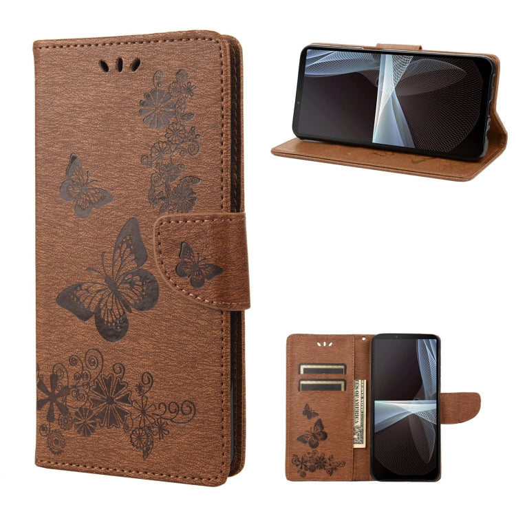 Custodia per cellulare in pelle flip orizzontale goffrata farfalla, For Motorola Moto G52, For Sony Xperia 10 IV, For Samsung Galaxy M53 5G