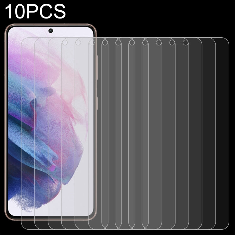 10 PZ 0.18mm 9H 2.5D Pellicola per sblocco impronte digitali in vetro temperato, For Samsung Galaxy S21 5G (10 PCS), For Samsung Galaxy S21+ 5G (10 PCS), For Samsung Galaxy S22 5G (10pcs), For Samsung Galaxy S22+ 5G (10 PCS)