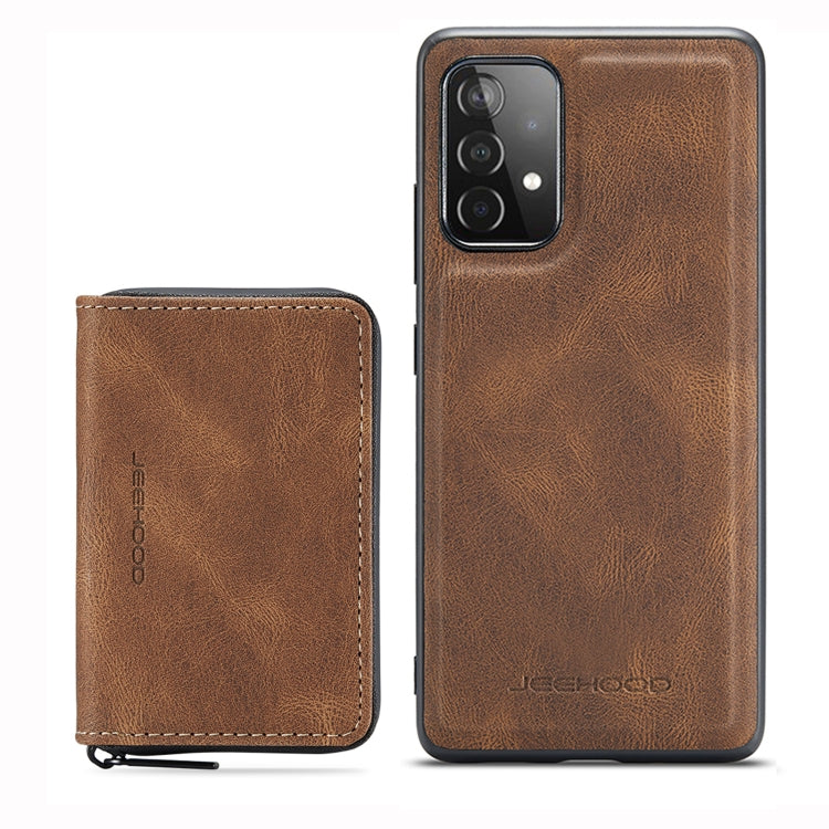 JEEHOOD Custodia in pelle per telefono a conchiglia orizzontale con cerniera magnetica, For Samsung Galaxy A33 5G