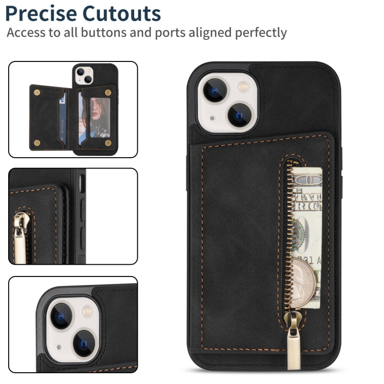 Custodia portafoglio con cerniera per iPhone 13