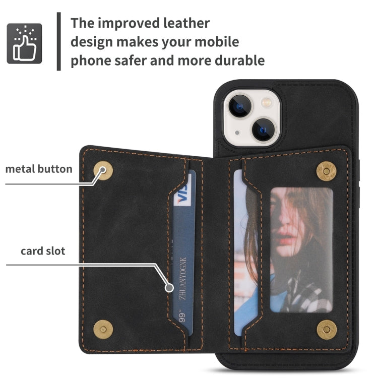 Custodia portafoglio con cerniera per iPhone 13