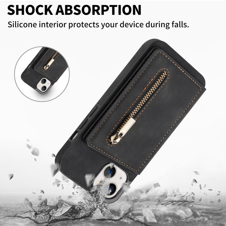 Custodia portafoglio con cerniera per iPhone 13