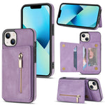 Custodia portafoglio con cerniera per iPhone 13