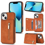 Custodia portafoglio con cerniera per iPhone 13