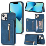 Custodia portafoglio con cerniera per iPhone 13