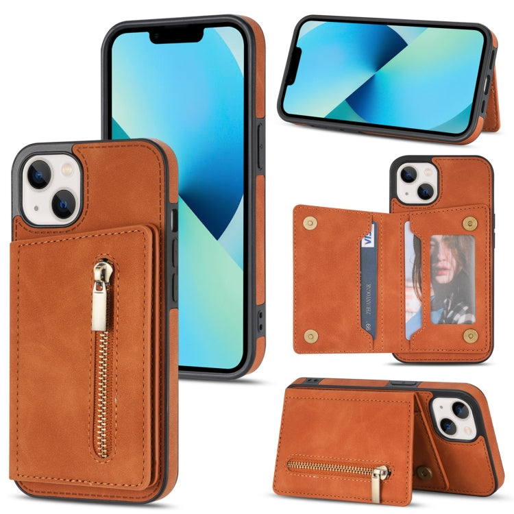 Custodia portafoglio con cerniera per iPhone 13
