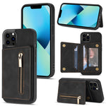 Custodia portafoglio con cerniera per iPhone 13