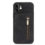 Custodia portafoglio con cerniera per iPhone 12 Pro Max