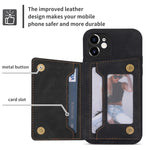 Custodia portafoglio con cerniera per iPhone 12 Pro Max