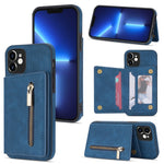 Custodia portafoglio con cerniera per iPhone 12 Pro Max