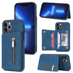 Custodia portafoglio con cerniera per iPhone 12 Pro Max
