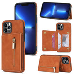 Custodia portafoglio con cerniera per iPhone 12 Pro Max