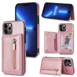 Custodia portafoglio con cerniera per iPhone 12 Pro Max