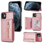 Custodia portafoglio con cerniera per iPhone 12 Pro Max