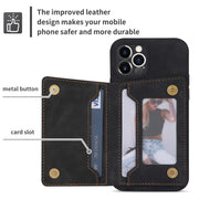 Custodia per telefono con porta carte di credito con cerniera, For iPhone 11 Pro Max, For iPhone X / XS, For iPhone XR, For iPhone XS Max
