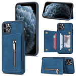 Custodia portafoglio con cerniera per iPhone XR