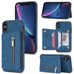 Custodia portafoglio con cerniera per iPhone XR