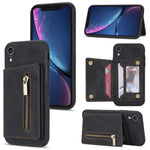 Custodia portafoglio con cerniera per iPhone XR