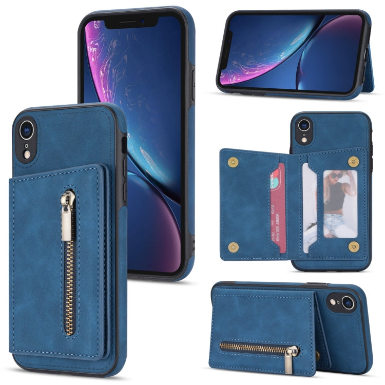 Custodia portafoglio con cerniera per iPhone XR