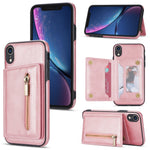 Custodia portafoglio con cerniera per iPhone XR