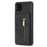 Custodia per telefono con porta carte di credito con cerniera, For Samsung Galaxy A12 5G, For Samsung Galaxy A51 4G, For Samsung Galaxy A71 4G, For Samsung Galaxy A52 / A52s