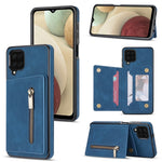 Custodia per telefono con porta carte di credito con cerniera, For Samsung Galaxy A12 5G, For Samsung Galaxy A51 4G, For Samsung Galaxy A71 4G, For Samsung Galaxy A52 / A52s