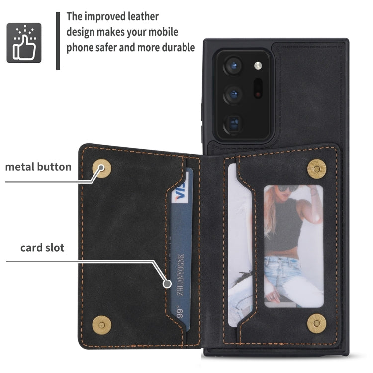 Custodia per telefono con porta carte di credito con cerniera, For Samsung Galaxy Note20, For Samsung Galaxy Note20 Ultra, For Samsung Galaxy S20, For Samsung Galaxy S20+