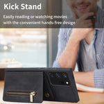 Custodia per telefono con porta carte di credito con cerniera, For Samsung Galaxy Note20, For Samsung Galaxy Note20 Ultra, For Samsung Galaxy S20, For Samsung Galaxy S20+