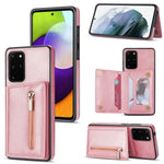 Custodia per telefono con porta carte di credito con cerniera, For Samsung Galaxy Note20, For Samsung Galaxy Note20 Ultra, For Samsung Galaxy S20, For Samsung Galaxy S20+