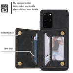 Custodia per telefono con porta carte di credito con cerniera, For Samsung Galaxy S20 FE, For Samsung Galaxy S20 Ultra, For Samsung Galaxy S21 Ultra 5G, For Samsung Galaxy S21+ 5G