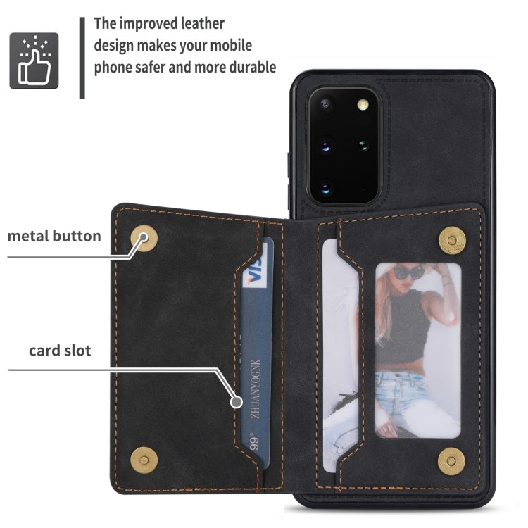 Custodia per telefono con porta carte di credito con cerniera, For Samsung Galaxy S20 FE, For Samsung Galaxy S20 Ultra, For Samsung Galaxy S21 Ultra 5G, For Samsung Galaxy S21+ 5G