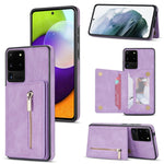 Custodia per telefono con porta carte di credito con cerniera, For Samsung Galaxy S20 FE, For Samsung Galaxy S20 Ultra, For Samsung Galaxy S21 Ultra 5G, For Samsung Galaxy S21+ 5G