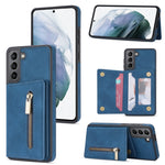 Custodia per telefono con porta carte di credito con cerniera, For Samsung Galaxy S20 FE, For Samsung Galaxy S20 Ultra, For Samsung Galaxy S21 Ultra 5G, For Samsung Galaxy S21+ 5G