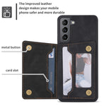 Custodia per telefono con porta carte di credito con cerniera, For Samsung Galaxy S21 5G, For Samsung Galaxy S21 FE 5G, For Samsung Galaxy S22 5G, For Samsung Galaxy S22+ 5G