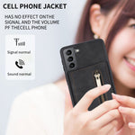 Custodia per telefono con porta carte di credito con cerniera, For Samsung Galaxy S21 5G, For Samsung Galaxy S21 FE 5G, For Samsung Galaxy S22 5G, For Samsung Galaxy S22+ 5G