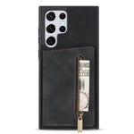 Custodia per telefono con porta carte di credito con cerniera, For Samsung Galaxy S22 Ultra 5G, For Samsung Galaxy A53 5G