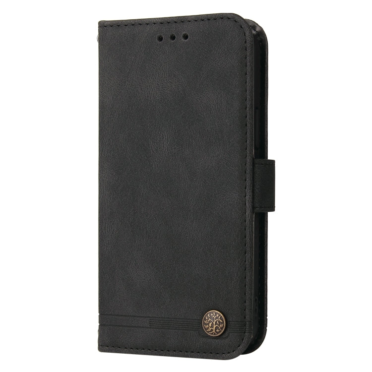 Custodia per telefono in pelle con bottone in metallo con albero della vita Skin Feel, For Xiaomi Redmi Note 11E / 10 Prime+ 5G, For Honor 50 Pro / Huawei nova 9 Pro, For Infinix Note 11, For OPPO Realme GT Neo3