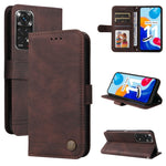 Custodia per telefono in pelle con bottone in metallo con albero della vita Skin Feel, For Xiaomi Redmi Note 11E / 10 Prime+ 5G, For Honor 50 Pro / Huawei nova 9 Pro, For Infinix Note 11, For OPPO Realme GT Neo3