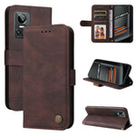 Custodia per telefono in pelle con bottone in metallo con albero della vita Skin Feel, For Xiaomi Redmi Note 11E / 10 Prime+ 5G, For Honor 50 Pro / Huawei nova 9 Pro, For Infinix Note 11, For OPPO Realme GT Neo3