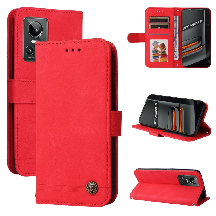 Custodia per telefono in pelle con bottone in metallo con albero della vita Skin Feel, For Xiaomi Redmi Note 11E / 10 Prime+ 5G, For Honor 50 Pro / Huawei nova 9 Pro, For Infinix Note 11, For OPPO Realme GT Neo3