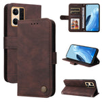 Custodia per telefono in pelle con bottone in metallo con albero della vita Skin Feel, For OPPO Reno7 4G / F21 Pro 4G, For Samsung Galaxy A03s US Version, For Samsung Galaxy M33 5G Global, For Samsung Galaxy M53 5G