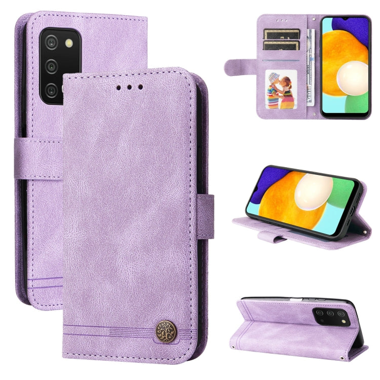 Custodia per telefono in pelle con bottone in metallo con albero della vita Skin Feel, For OPPO Reno7 4G / F21 Pro 4G, For Samsung Galaxy A03s US Version, For Samsung Galaxy M33 5G Global, For Samsung Galaxy M53 5G