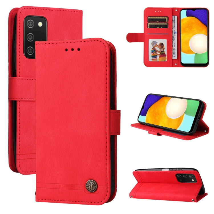 Custodia per telefono in pelle con bottone in metallo con albero della vita Skin Feel, For OPPO Reno7 4G / F21 Pro 4G, For Samsung Galaxy A03s US Version, For Samsung Galaxy M33 5G Global, For Samsung Galaxy M53 5G