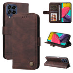 Custodia per telefono in pelle con bottone in metallo con albero della vita Skin Feel, For OPPO Reno7 4G / F21 Pro 4G, For Samsung Galaxy A03s US Version, For Samsung Galaxy M33 5G Global, For Samsung Galaxy M53 5G