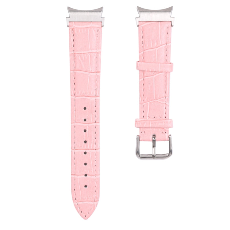 Cinturino in pelle con trama fiammata, For Samsung Galaxy Watch4 40mm/44mm