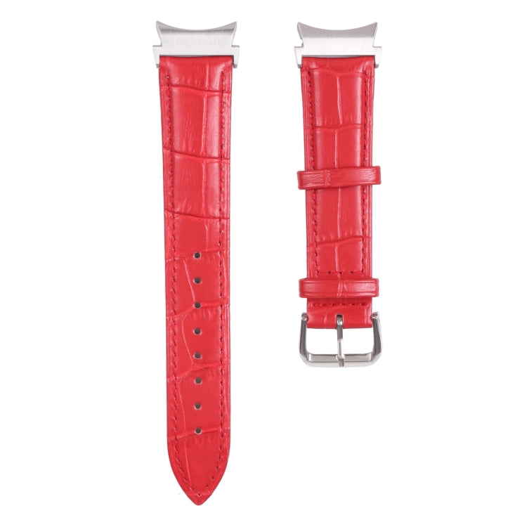 Cinturino in pelle con trama fiammata, For Samsung Galaxy Watch4 40mm/44mm