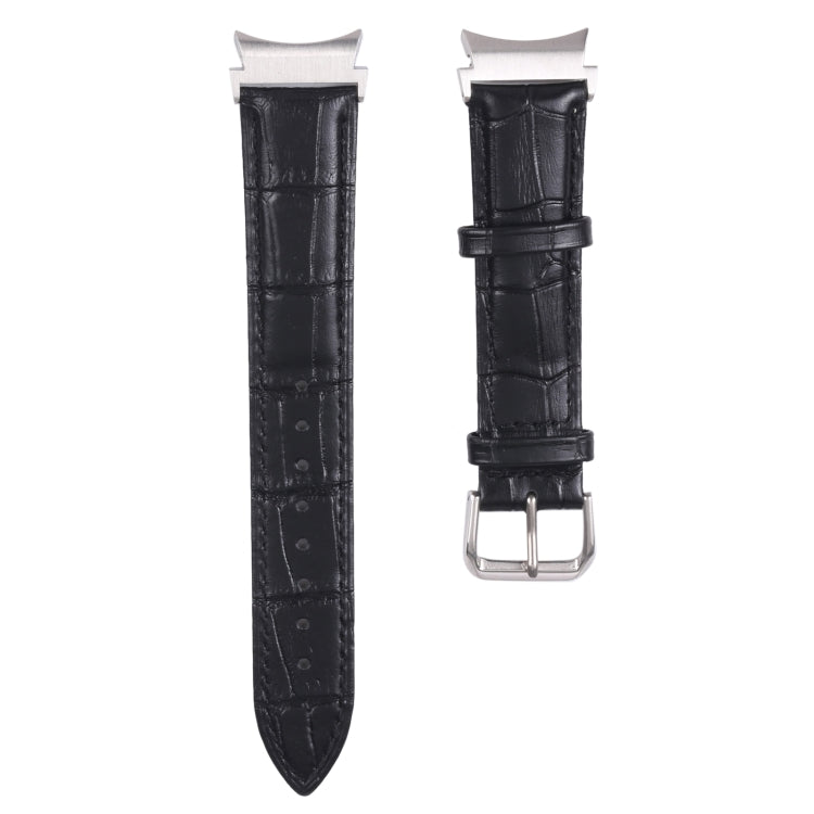Cinturino in pelle con trama fiammata, For Samsung Galaxy Watch4 40mm/44mm