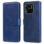 Custodia per telefono in pelle a conchiglia con struttura in vitello classico, For Xiaomi Redmi 10C 4G, For Motorola Moto G22, For Nokia G21 / G11, For OPPO Reno7 4G / F21 Pro 4G